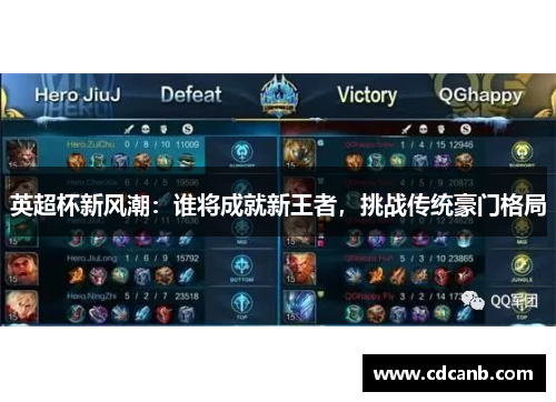 英超杯新风潮：谁将成就新王者，挑战传统豪门格局